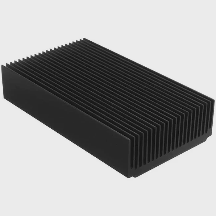 Black extrusion heat sink