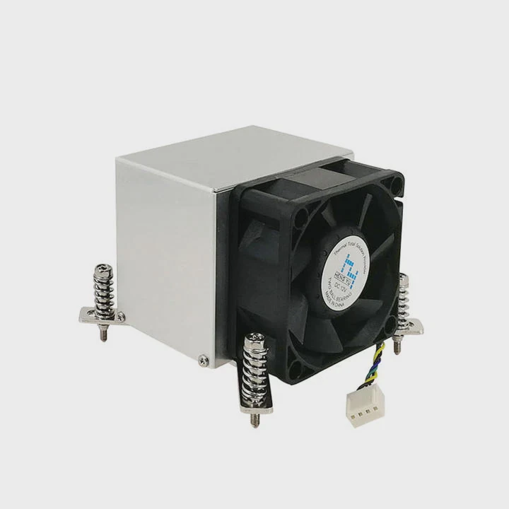 2U Side Blown Cpu Cooler With Copper Base Tdp 95W