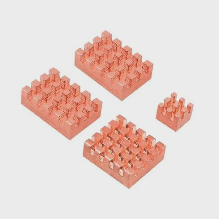 Copper Passive Heatsink Set For Raspberry Pi 5