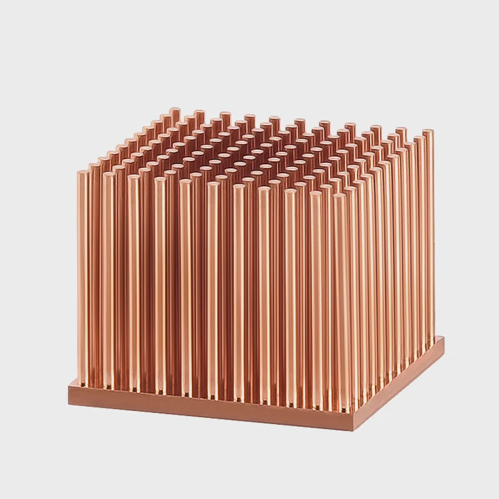 Custom Pin Fin Copper Heatsink For Small Devices