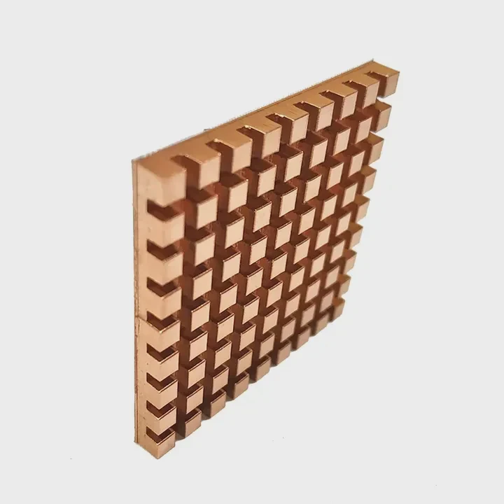 Pure-Copper Adhesive Heatsink 40X40X4 Mm For Gpuddrmos