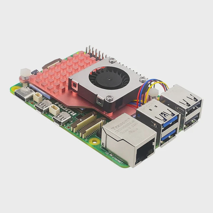 Pure-Copper Active Cooler For Raspberry Pi 5