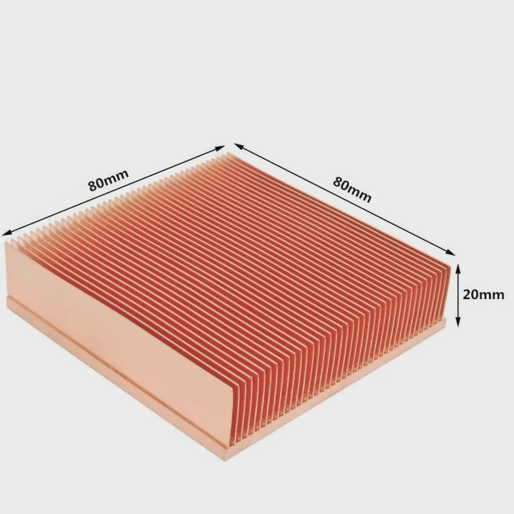 Skived Fin Copper Heatsink For High-Power Server