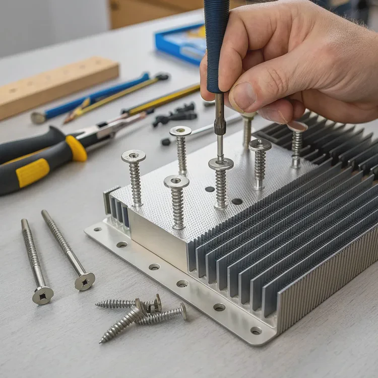 Brown leather handbag with gold accents