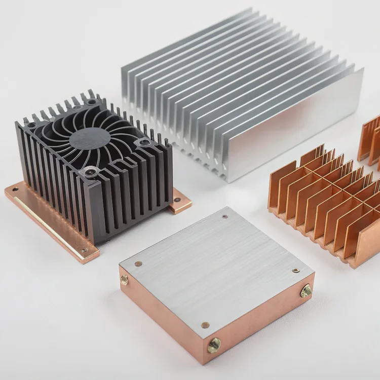 What are heat sinks made of?