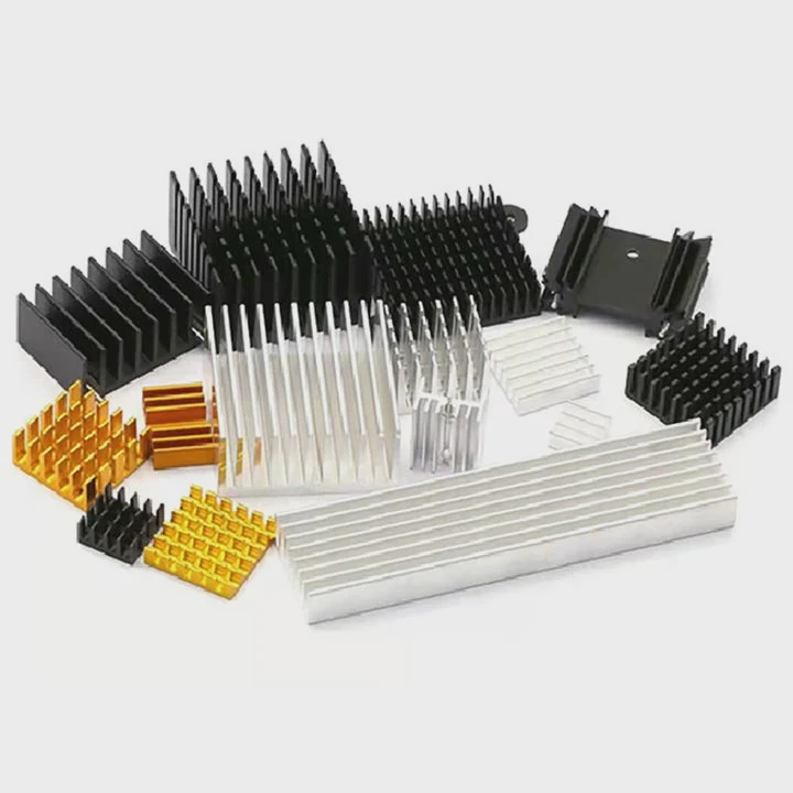 7075 Aluminum Sunflower Heatsink Die Casting Parts