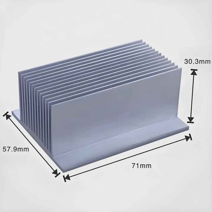 300Mm Anodized Inverter Heatsink For Electronics