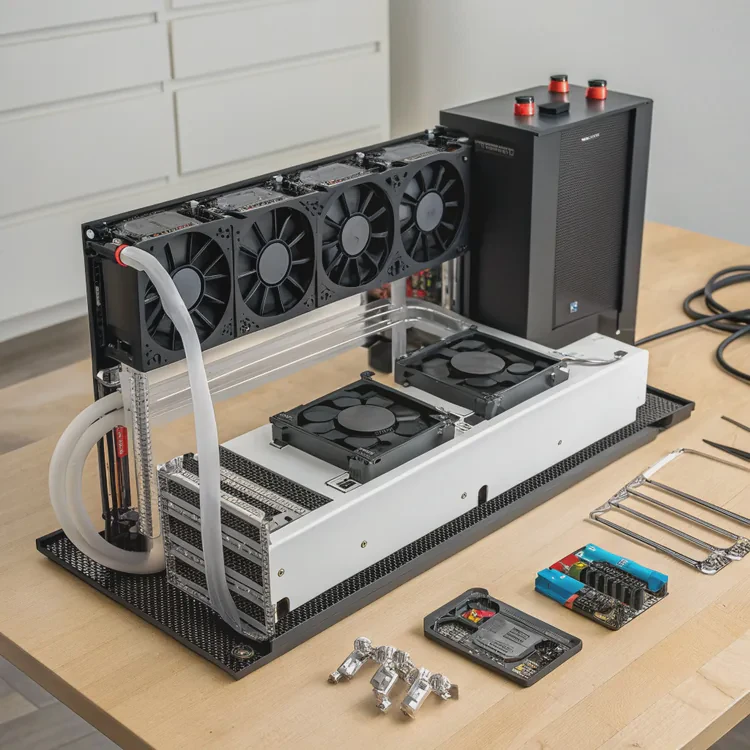 How to make a custom liquid cooling system?