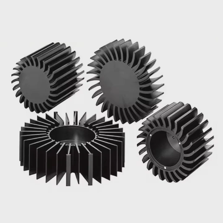 Aluminum Zipper Fin Heatsink Extruded Profile