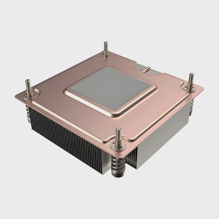 150 Mm Cnc Zipper Fin Heatsink Copper Chamber
