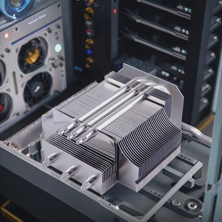 4-Pin Cpu Zipper Heatsink Aluminum Stacked Fin