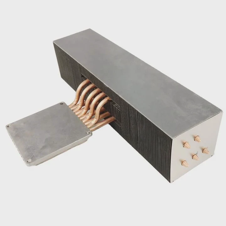 Stacked Fin Led Heatsink Wwelded Heat Pipe Oem