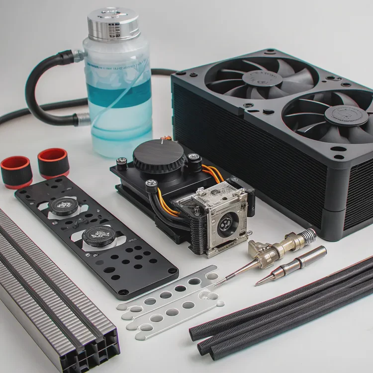 Elegant navy ceramic plant pot, modern design