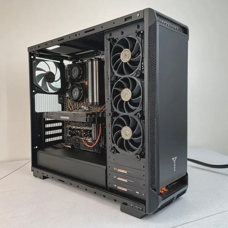 Blue ceramic vintage-style table lamp