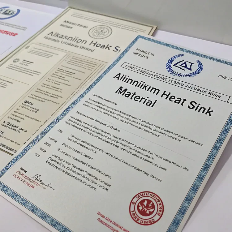 Can we provide MSDS or material certificates for heat sinks?