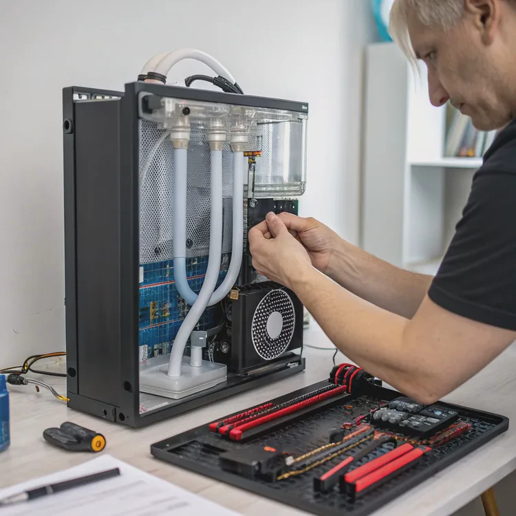 How to check if liquid cooling is working?