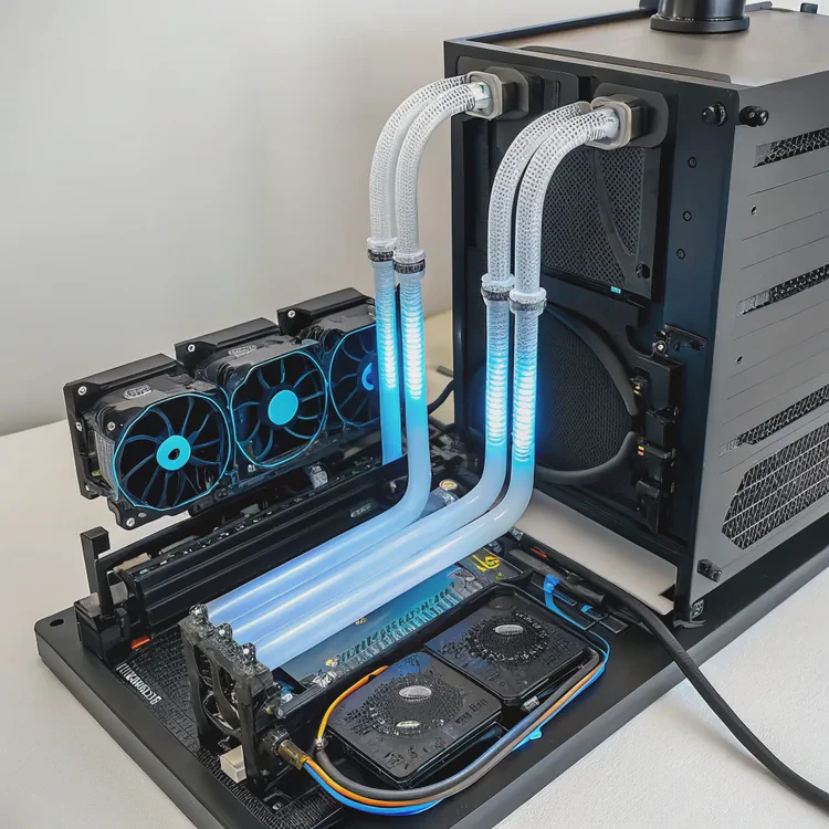 How does liquid cooling work in PCs?