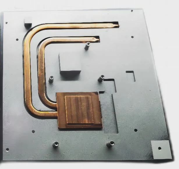 Cnc Machined Heat Sink With Copper Pipe