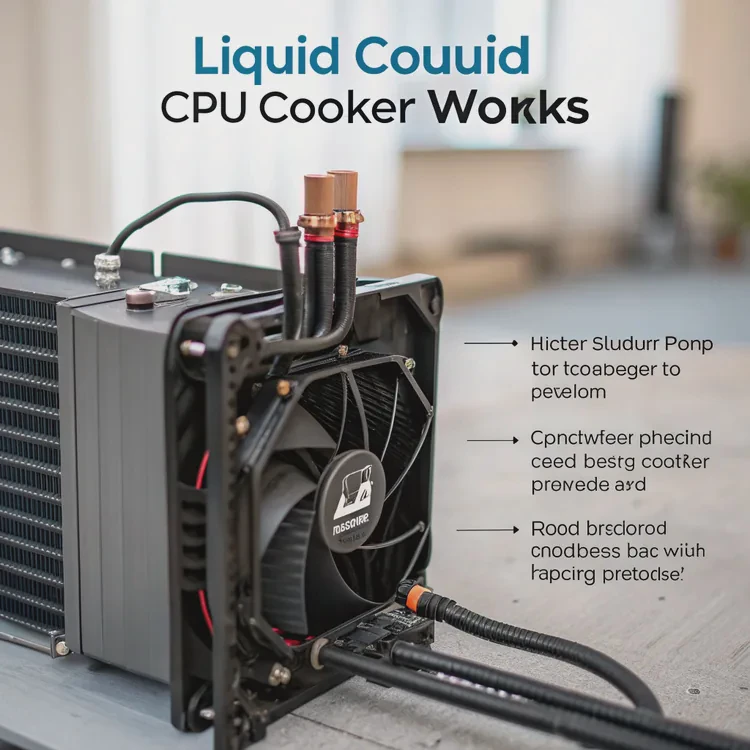 How does a liquid CPU cooler work?