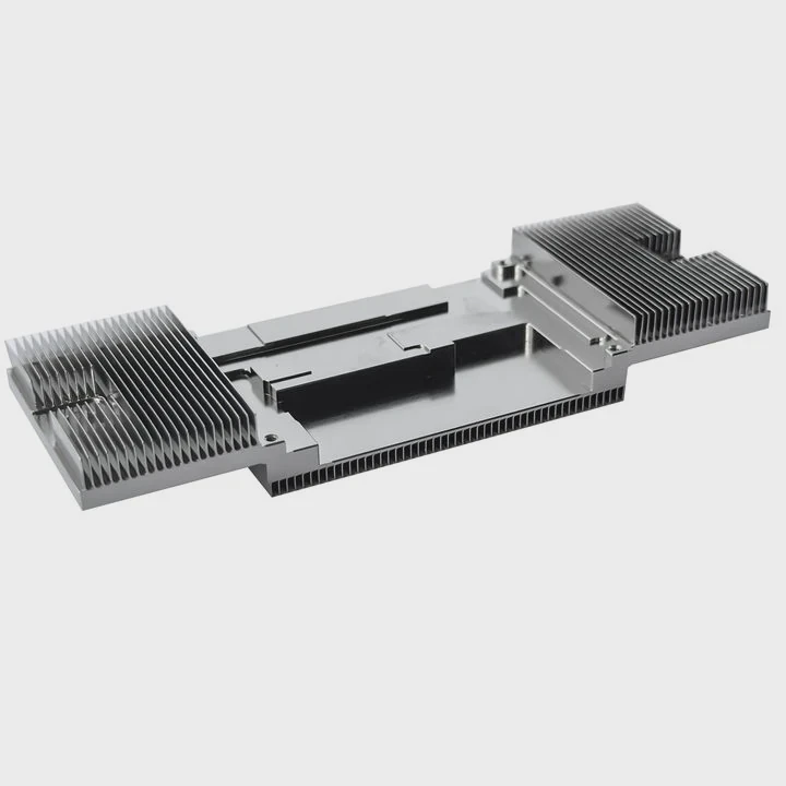 Nickel Plated Skived Fin Heatsink Cnc