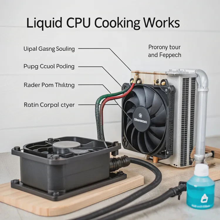 How does liquid CPU cooling work?