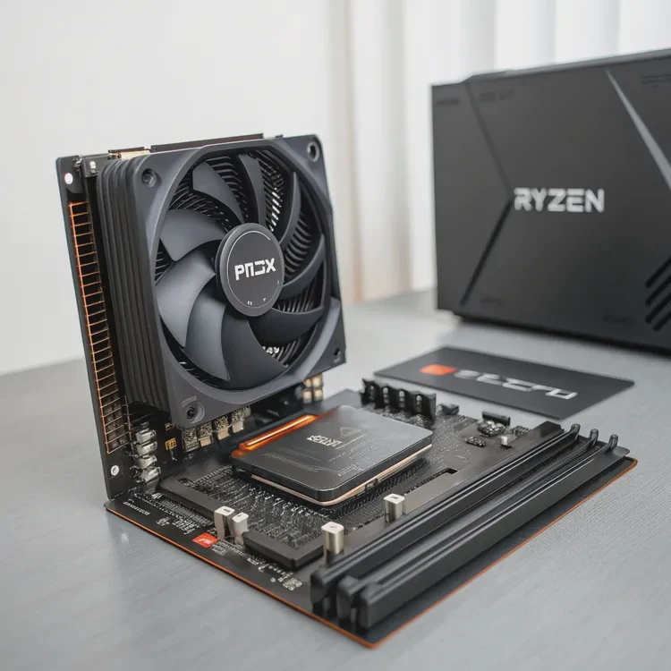 Black leather modern sofa with metal legs