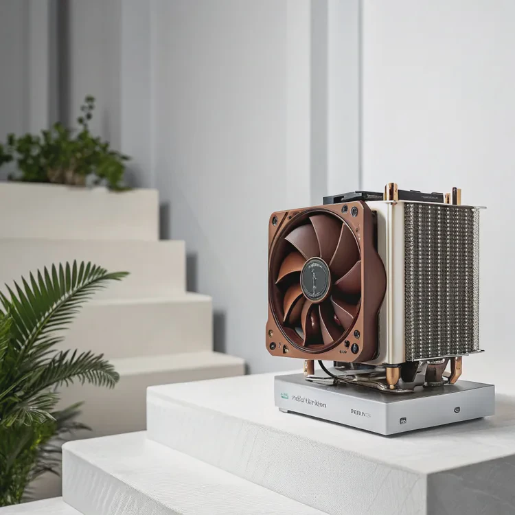 Modern gray concrete coffee table with metal legs
