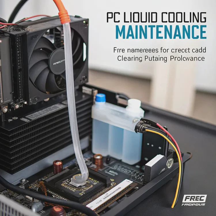 How to flush liquid cooling system?