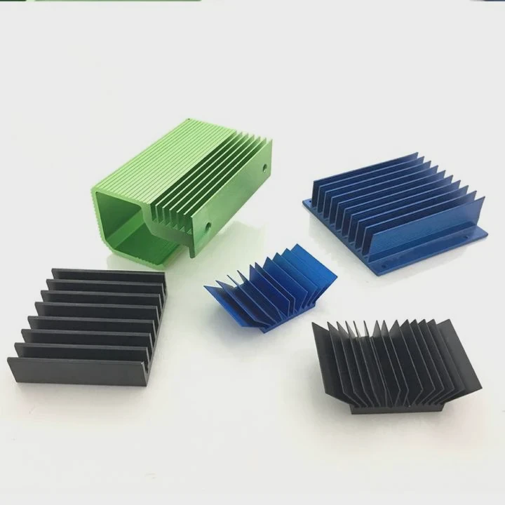 Black T5 Cnc Aluminum Heat Sink For Ic Chips