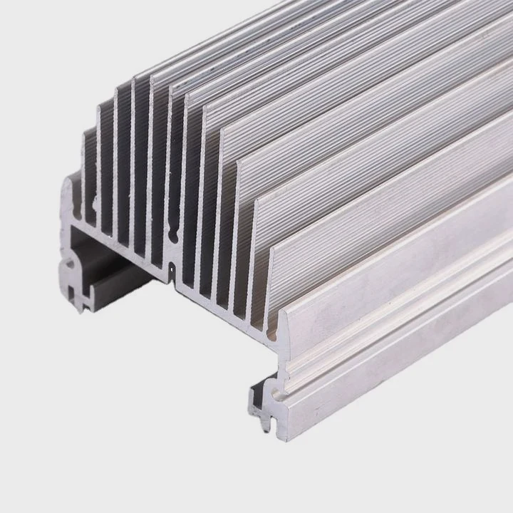 Custom Aluminium 6063 T5 Circular Extruded Heat-Sink Anodized