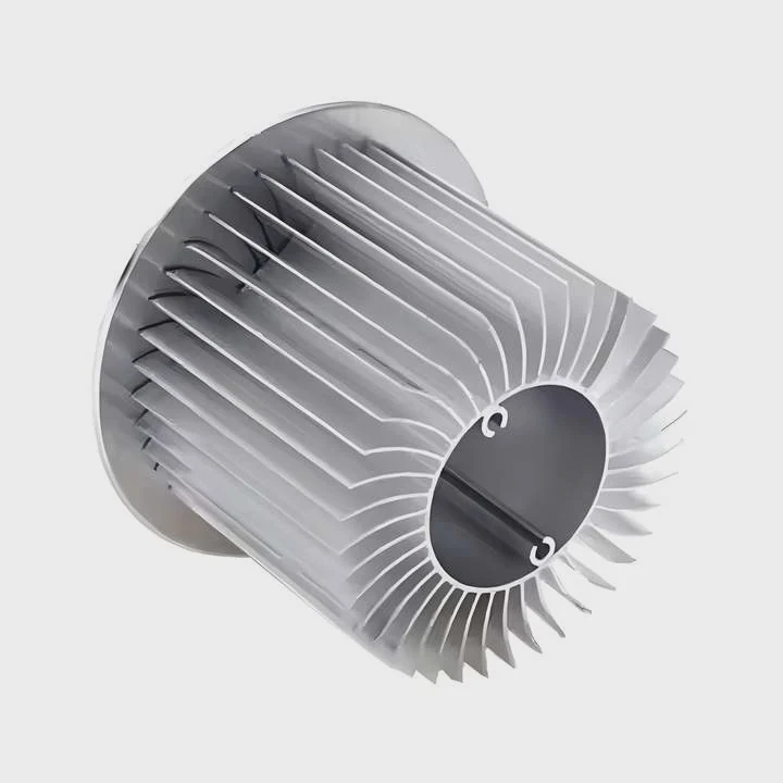 Industrial Tubular-Fin Pin-Extruded Aluminium Heat-Sink Custom Size