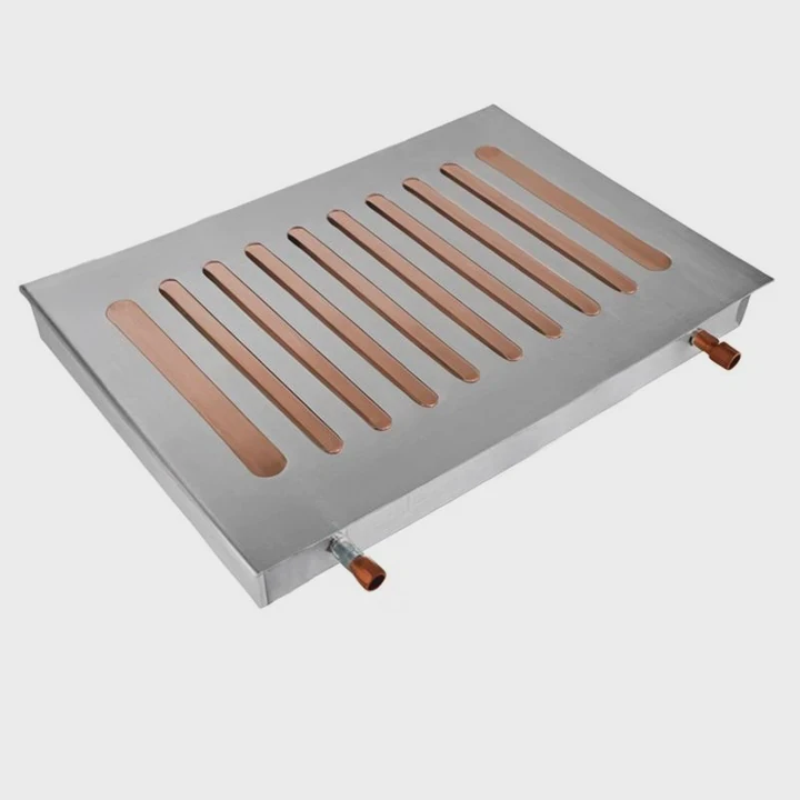 Ev Battery Liquid Cooling Plate With Copper Tubes