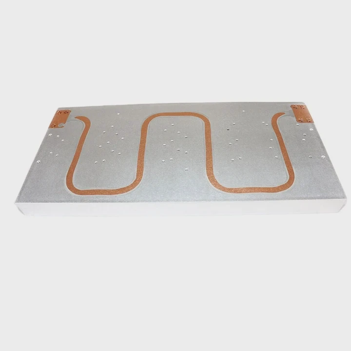 Ev Battery Cooling Plate With Copper Tubes