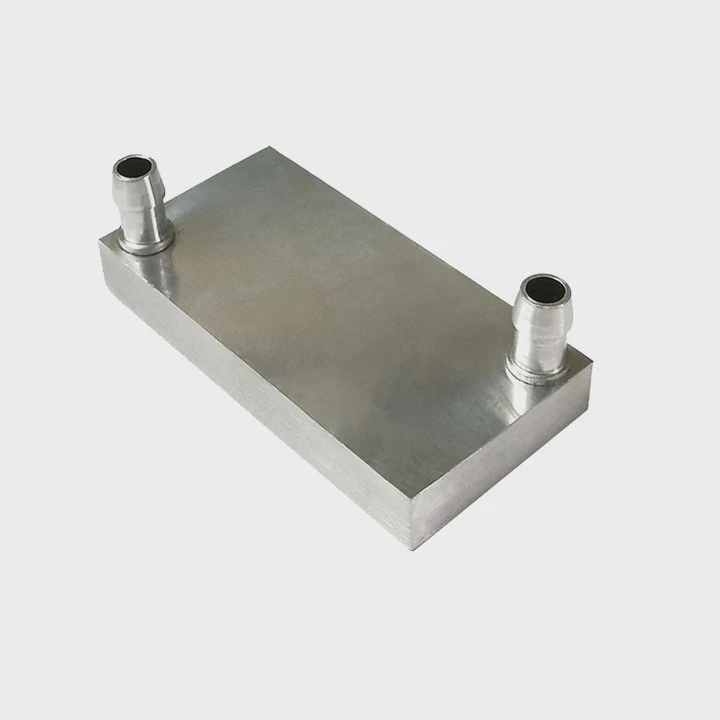 40X80Mm Aluminum Water Cooling Plate Block