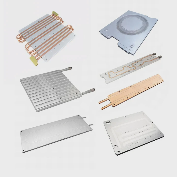 Cnc Machined Aluminum Cold Plate With Brazed Fins