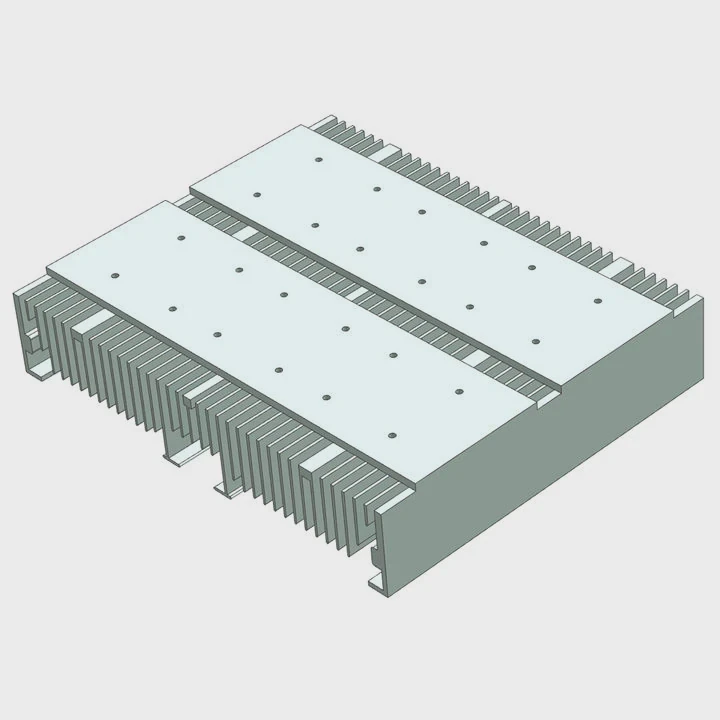 240Mm Wide Custom Aluminum Heat Sink