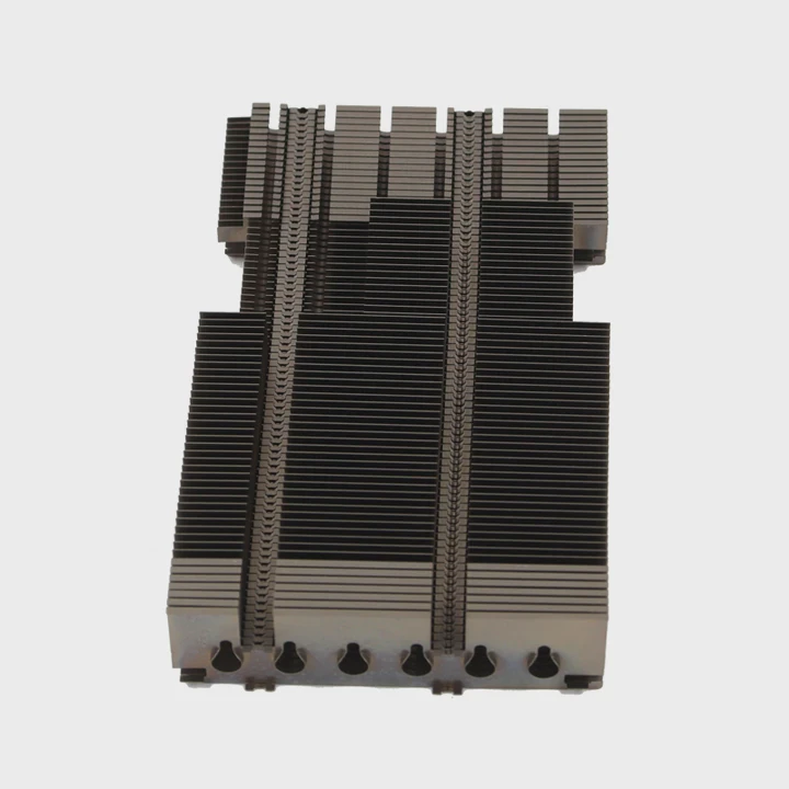 Custom 6000-Series Aluminum Zipper-Fin Cpu Heat-Sink