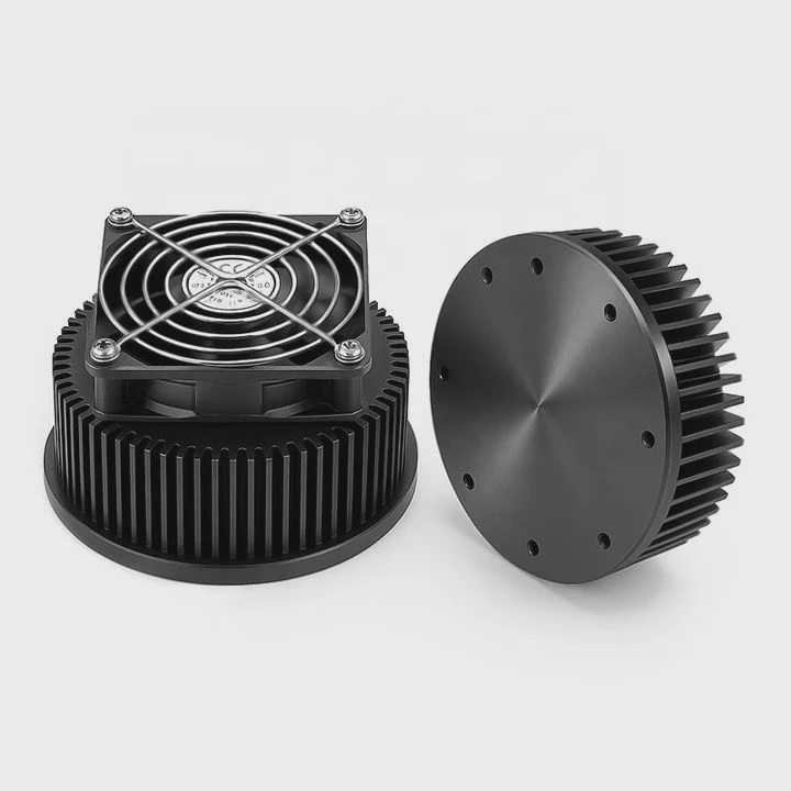 Black Anodized Led Aluminum Heatsink