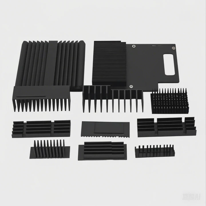 Cnc Machined Led Radiator Aluminium Extrusion Heat-Sink