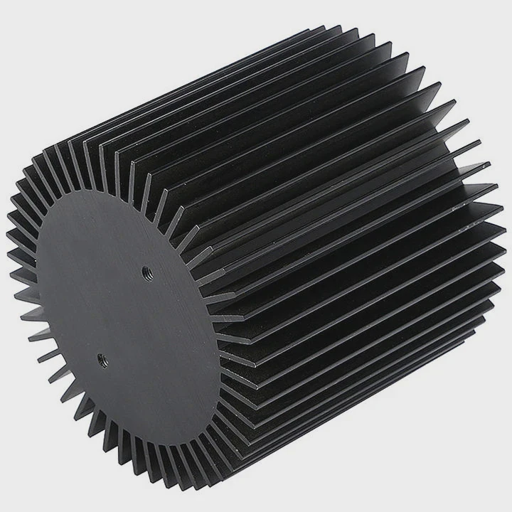 Custom Cob Led Round Pin-Fin Heatsink Cold-Forged 6000 Series Alloy