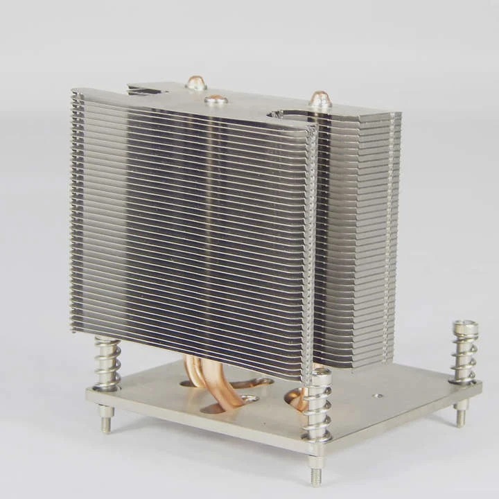 Skived Copper Pin-Fin Cpu Heatsink For 2U Server