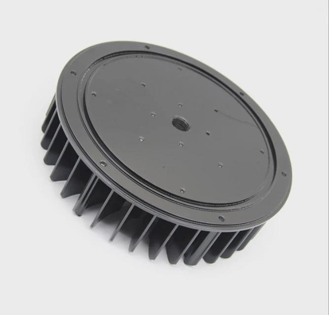 Round Led Pin-Fin Heatsink Cold-Forged Aluminum For 30-100W