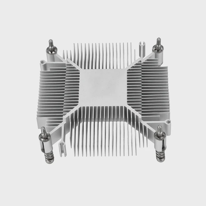 250Mm Square Pin Fin Cob Led Heatsink Anodized