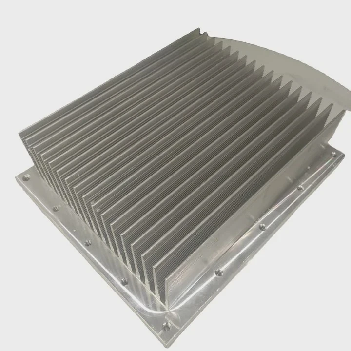 Black Anodized Cnc Machined Aluminum Heat Sink