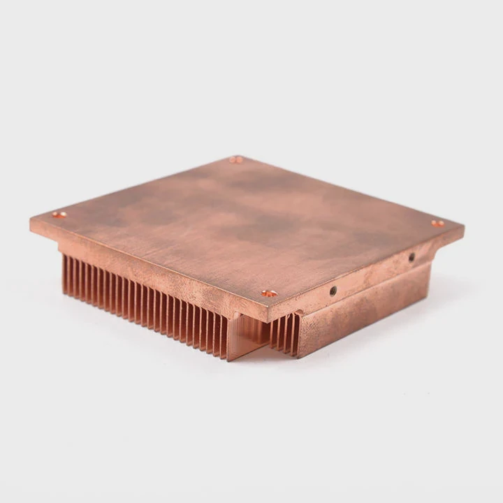 40X40 Cnc Skived Fin Copper Heatsink
