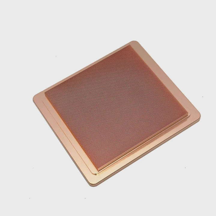 Copper Skived Fin Liquid Cold Plate For Cpu