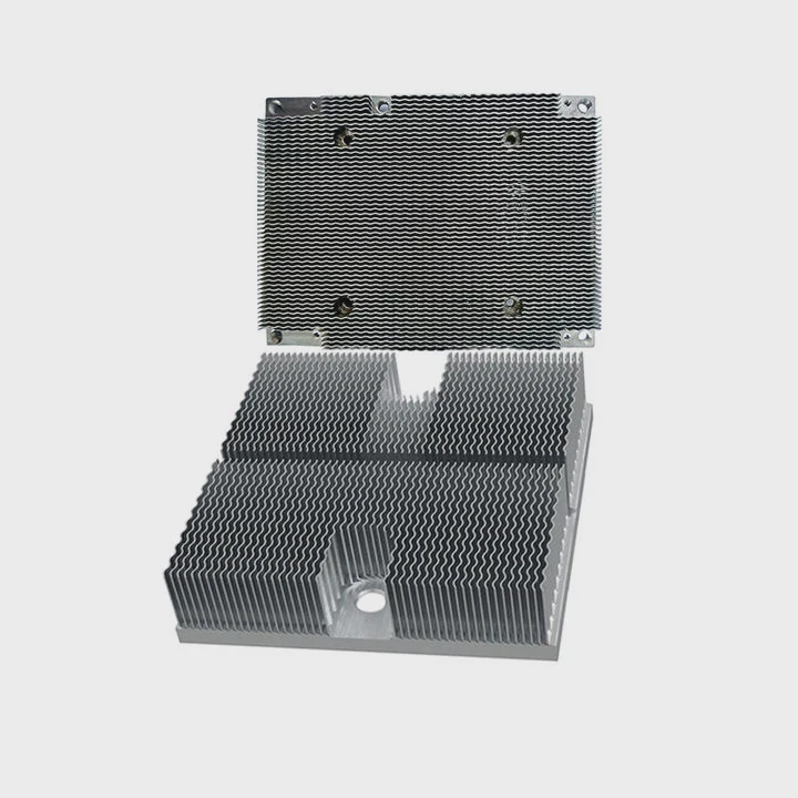 500W Medical Skived Fin Heatsink Cnc