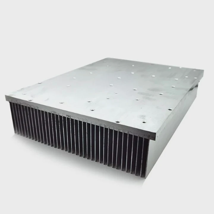 Cnc Aluminum Skived Fin Heatsink With Holes