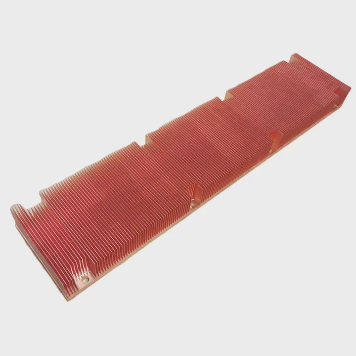 Custom Copper Skived Fin Heatsink No Mold Cost