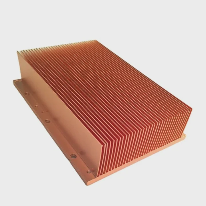 90X90 Skived Fin Heatsink For Telecom Ups